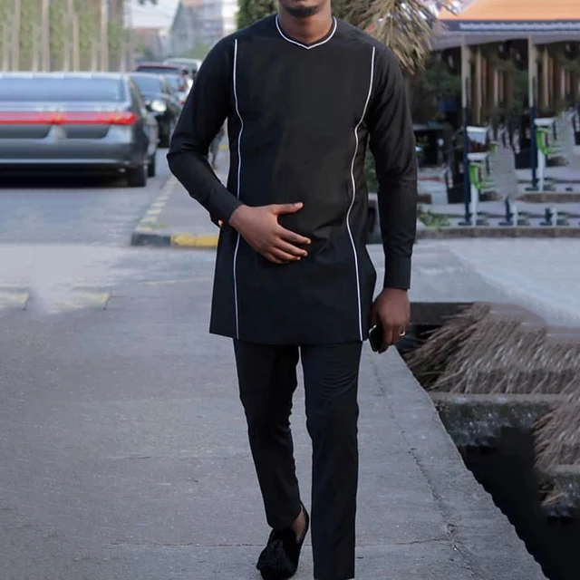 Tunde Long Sleeve Dashiki Outfit - Image 4