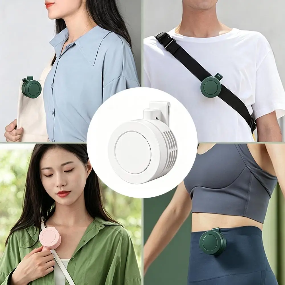 Rechargeable Mini Waist Fan | Portable Bladeless Handheld Desktop Fan with Waist Clip for Outdoor Use 4