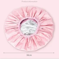 Chapeau en feuille d'étain auto-chauffant, masque épais à vapeur, capuchon Portable pour Salon de coiffure, huile pour cheveux lisses, bouchons de cuisson, coloration des cheveux 6