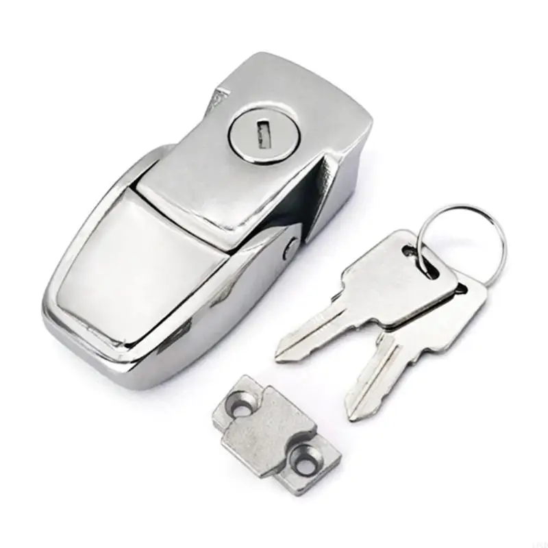 Durable Cabinet Coated Metal Hasp for Latch with Lock Cylinder DK604 Security Toggle Lock With Keys Electrical Box 11UD