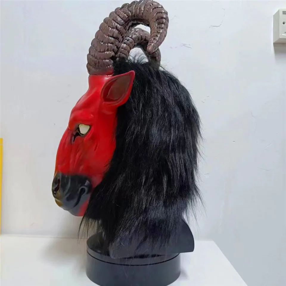 Masque De Crâne De Chèvre, Accessoire De Déguisement D'Halloween Pour