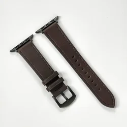 Elegant Calf Leather Watch Band Bracelet for 38mm 40mm 41mm (DBrB)