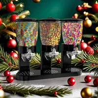 Single/Dual/Three Control Dry Food Dispenser - Multipurpose Snack, Cereal Container, No-Electricity Needed, Ideal for Christmas 2