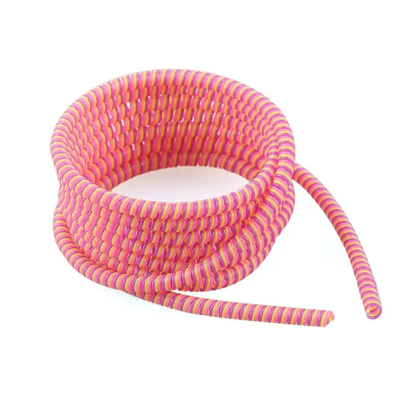 140cm Cable Protectors Soft Spiral USB Wire Protector Flexible Cord Protector For MacBook Laptop Earphone Computers iPad