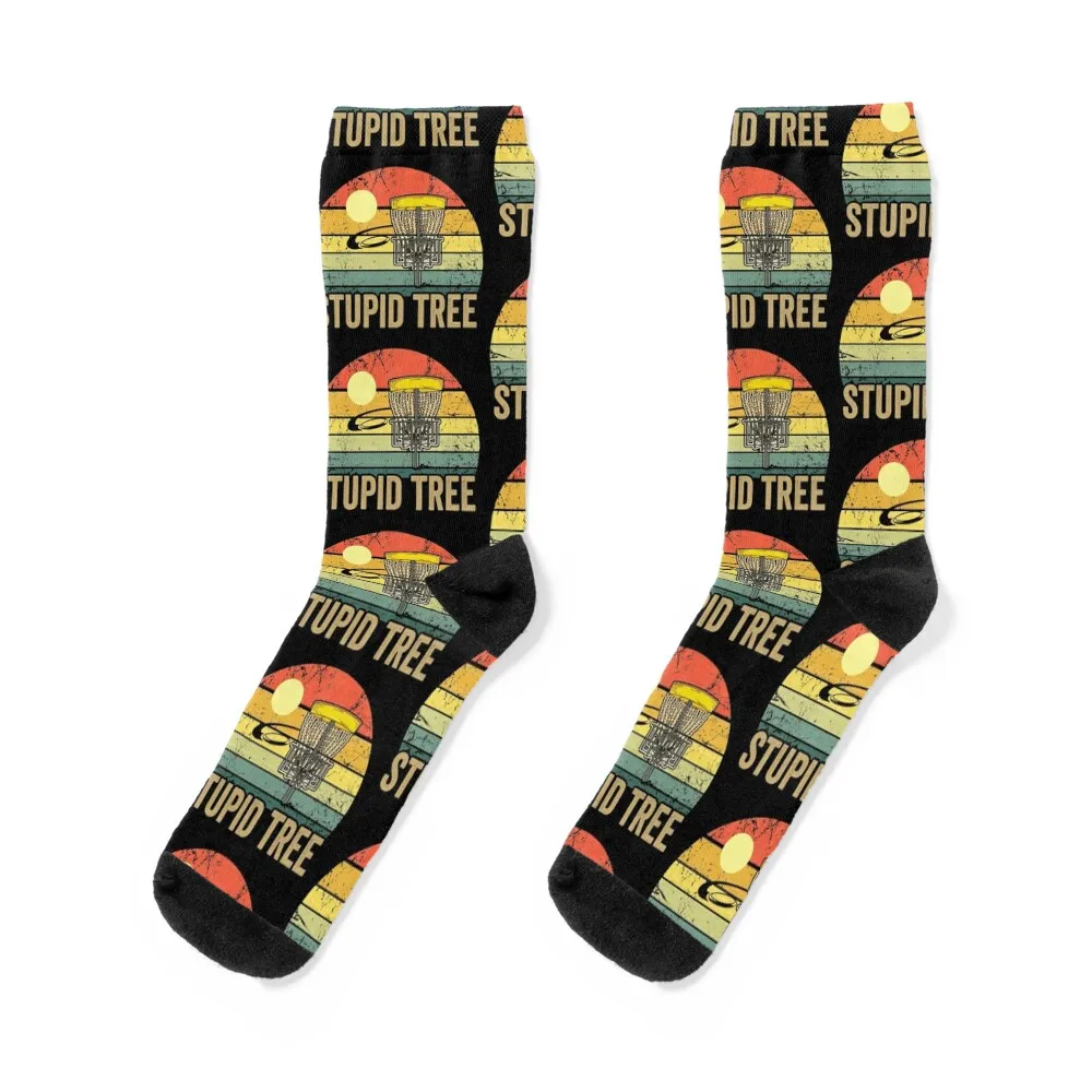 

VINTAGE DISC GOLF STUPID TREE Socks winter anti slip football Socks Men's Women's