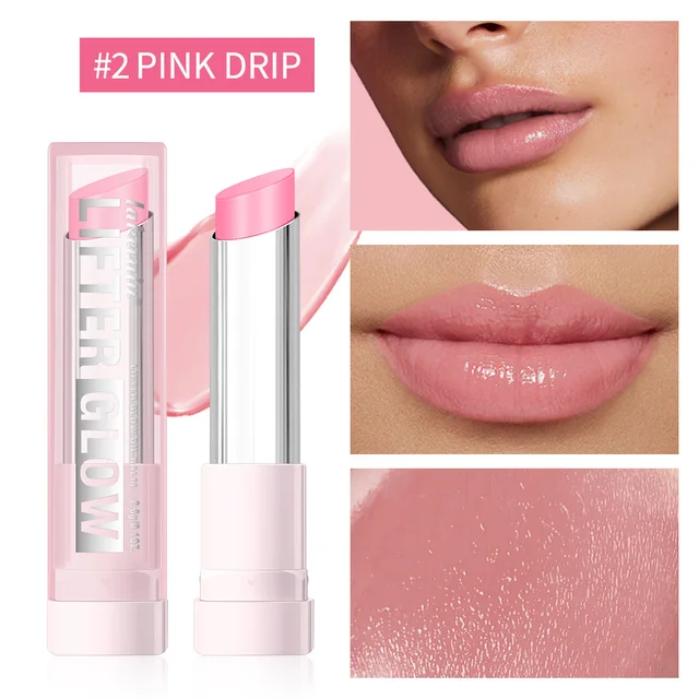 Lifter Glaze Oil Balm with Hyaluronic Acid and Hydrating Oil Blend Lip Balm with 24HRs of Smooth Moisturizing Shine Pink Makeup