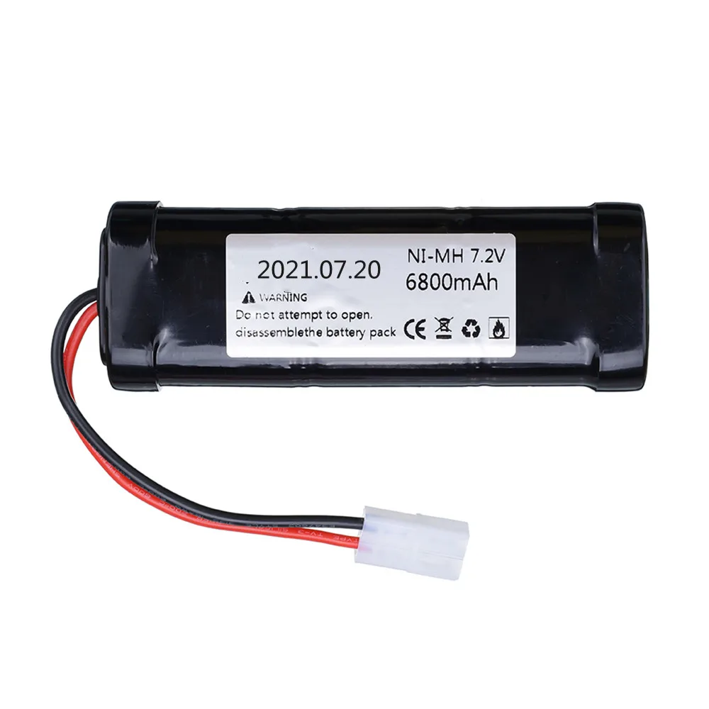 Batteria Ni-MH 7.2V 1800mAh Con Spina Tamiya – 6 Celle AA Ricaricabili Per Auto RC, Camion, Giocattoli E Modellismo