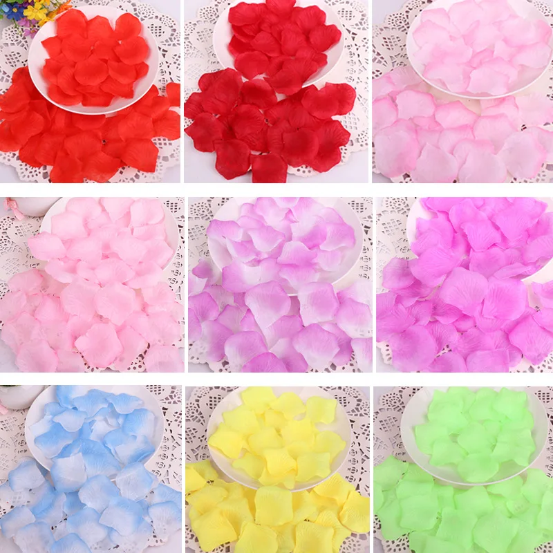 120PCS Artificial Rose Petals Fake Flowers Silk Petals for Valentine Day Wedding Flower Anniversary Table Dinner Decoration