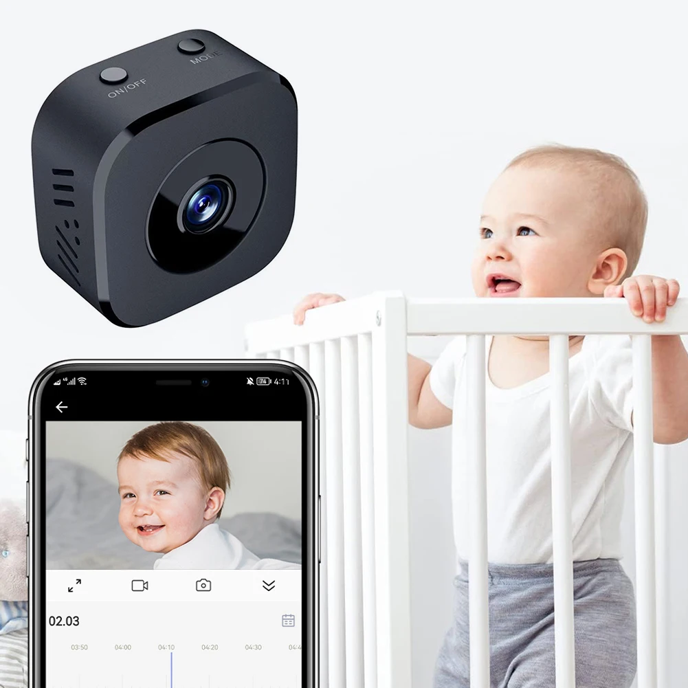 Rechargeable Wireless Smart Camera with WiFi and Motion Detection for Home and Office Security