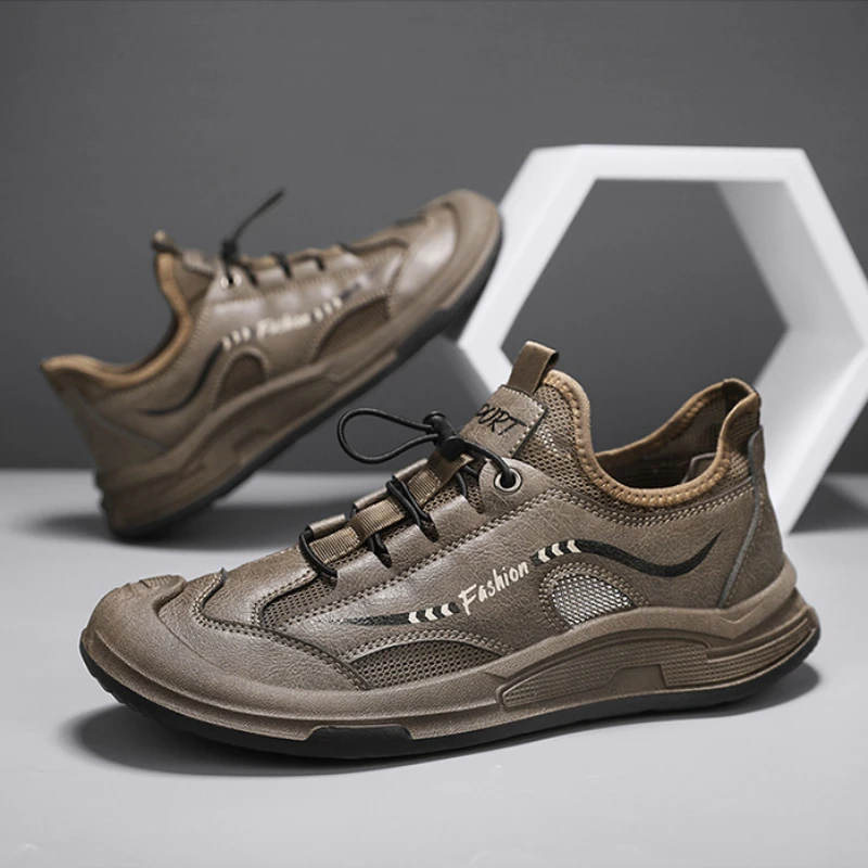 Trend Men's Casual Tennis Sneakers 2024 New Mesh Shoes for Men High Quality Loafers Outdoor Mens Hiking Shoes Tenis Masculino