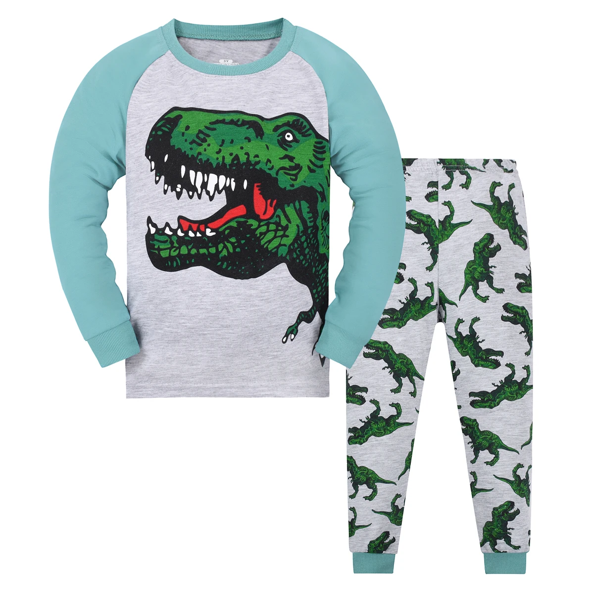 Baby Boys Dinosaur Long-Sleepwear Pajamas Set