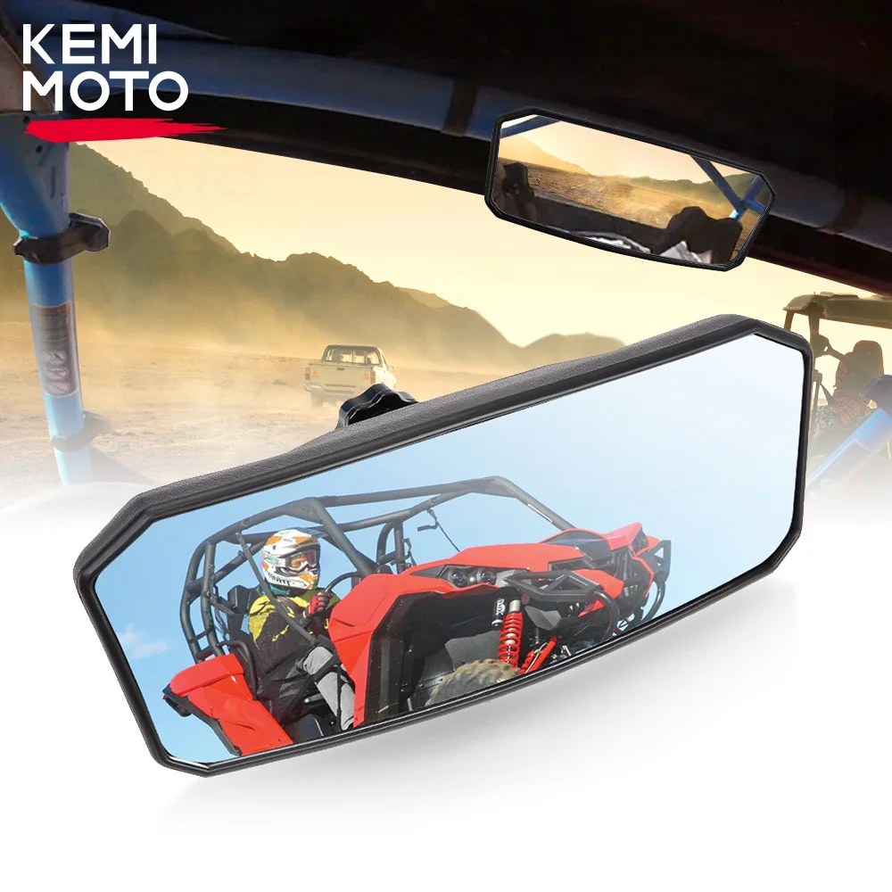 KEMIMOTO UTV Accessories Rearview Center Mirror for Can-Am Maverick X3 Max Sport 1000 1000R Trail 800 800R 1000 1000R