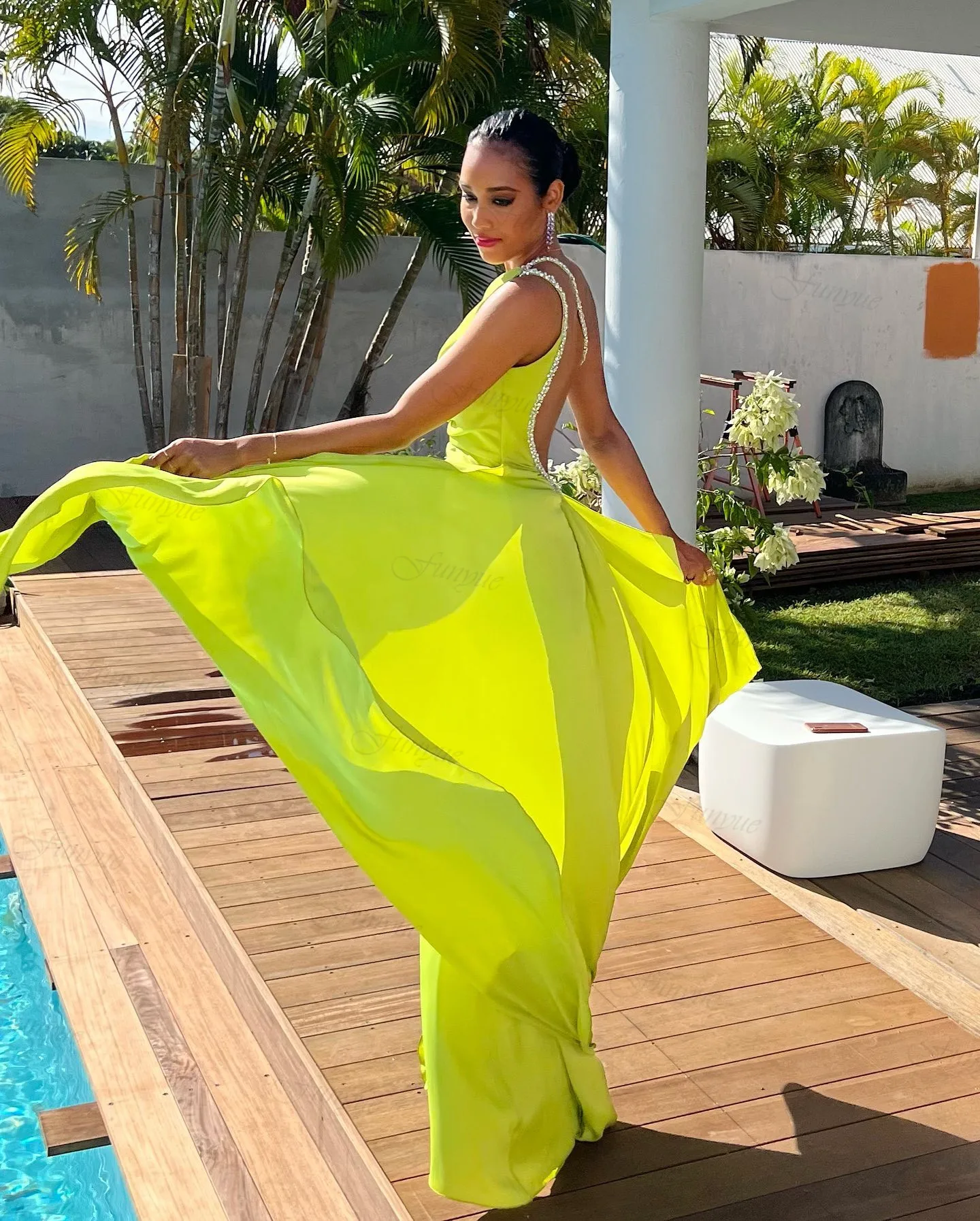 

Sexy Summer Lemon Mermaid Prom Dress Long 2023 Backless One Shoulder Formal Party Dresses Women Evening Gown Vestidos De Noche