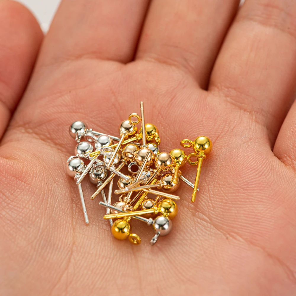 Earring Basic Pins 50pcs for DIY Handmade Earring Jewelry Making