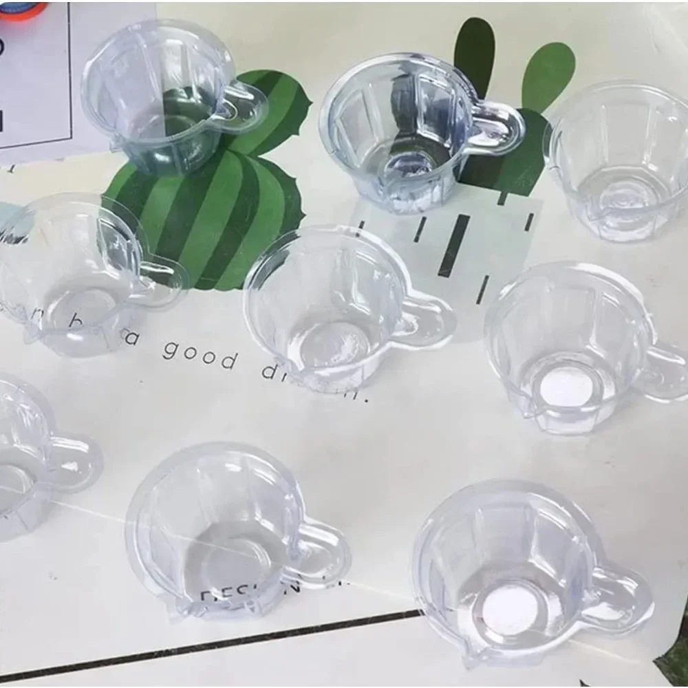 10/50/100Pcs 40ML Plastic Disposable Cups Dispenser Silicone Resin Mold Kit For DIY Epoxy Resin Jewelry Making Tools Accessories