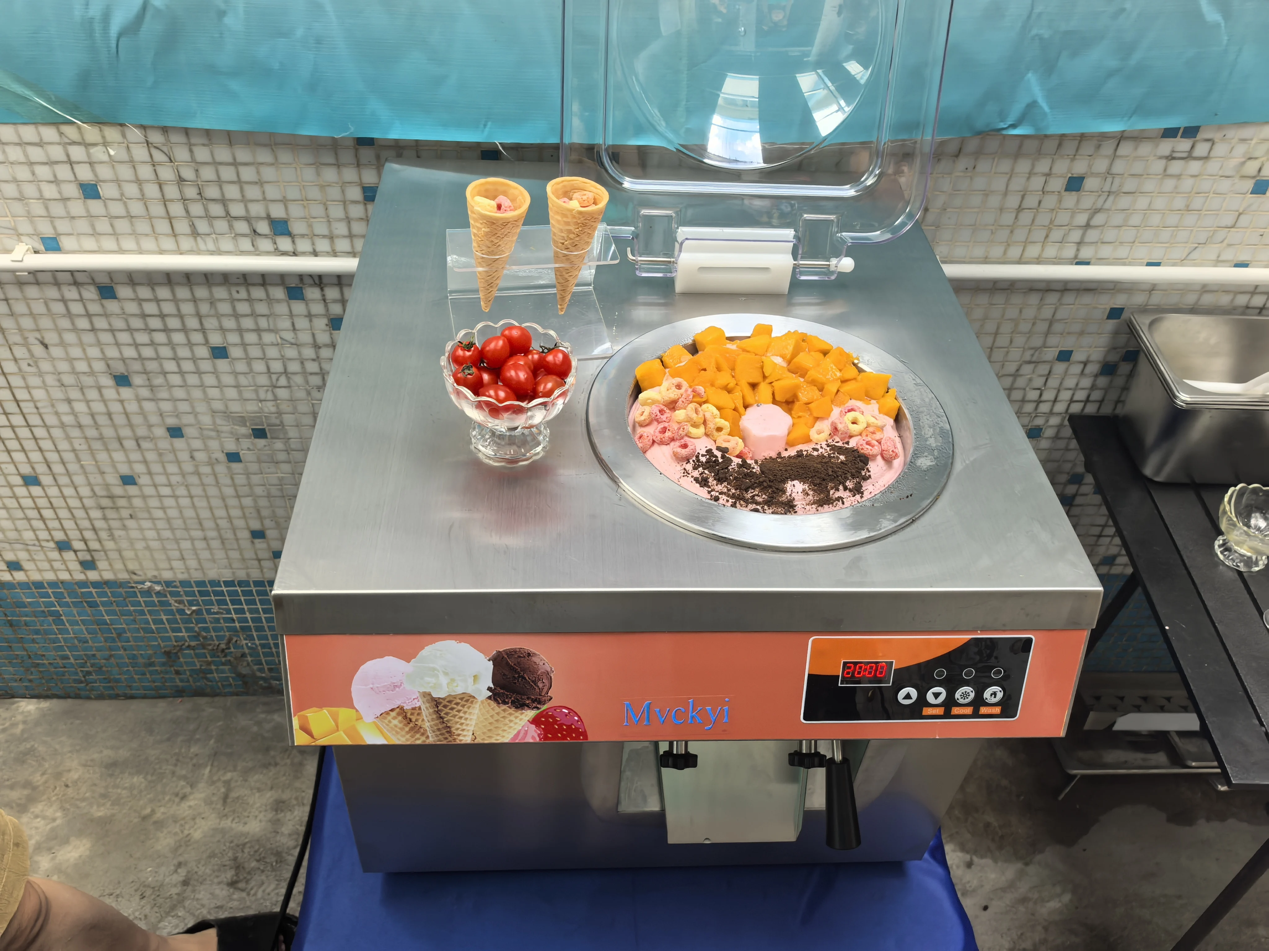 Mvckyi Commercial Hard/ Ice Cream Machine/gelato Making Machine Freezer with Great Taste 5