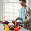 Food Box Plastic Sealed Creative Organizer Crisper Vegetable Containers Onion Garlic Green Pepper Fresh Storage Kitchen Tool 5