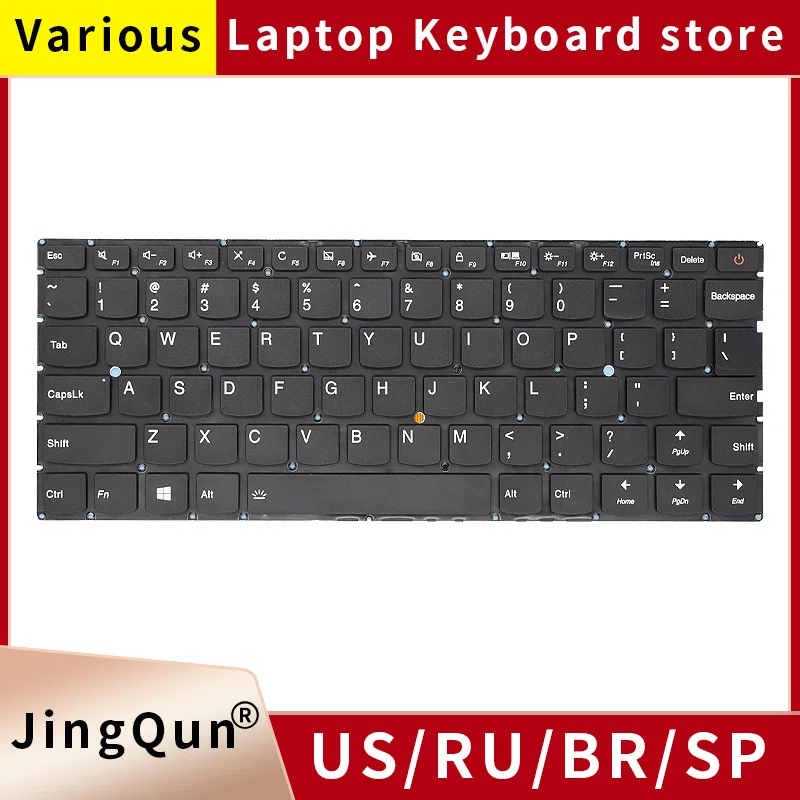 

New US/Russian Laptop Backlit Keyboard For Lenovo Ideapad 710S-13isk 510S-13IKB 510s-13ISK Xiaoxin Air13 pro PM2CB-LA