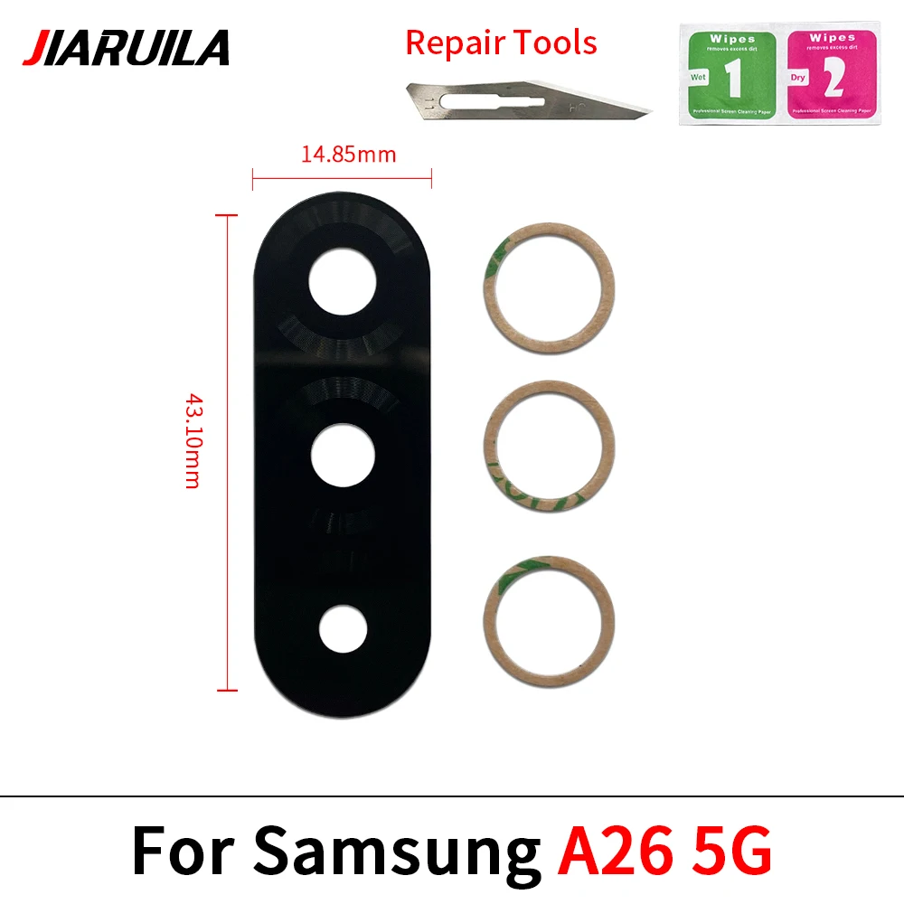Premium Rear Camera Glass Lens with Adhesive