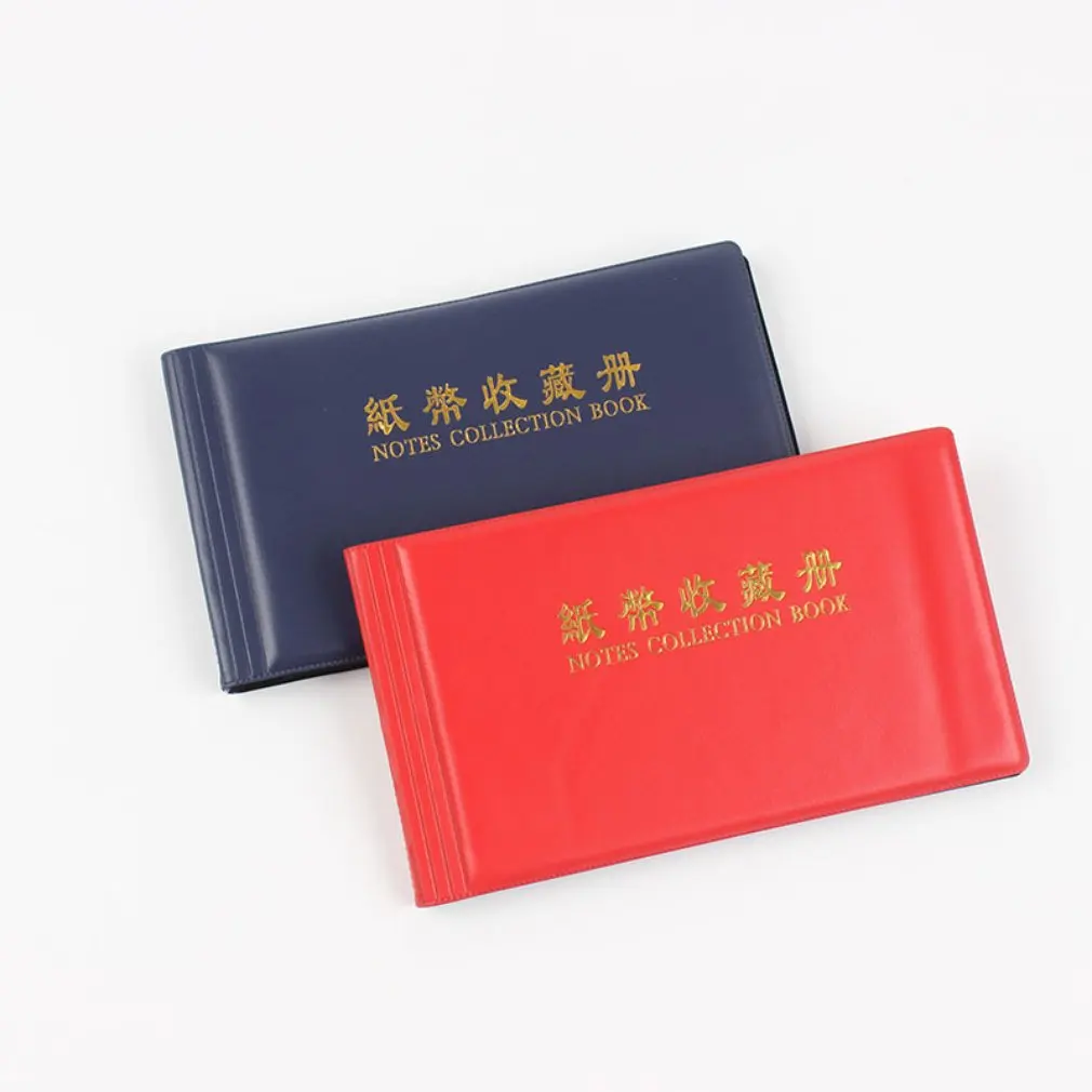 

Banknote Collector's Book Dollar Bill Holder For Collectors Paper Money Currency Sleeves Collection Album Cash Money Holders