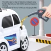Gas Station Toy for Kids Simulation Gas Pump Toy Model with Spray Car Set Pretend Play Educational Toys Gifts for Boys Girls 3