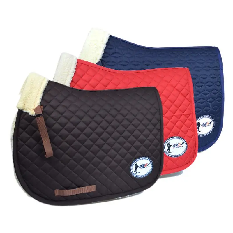 Equestrian Saddle Cushion Sweat Drawer Square Thick Small Grid Cotton Saddle Pad