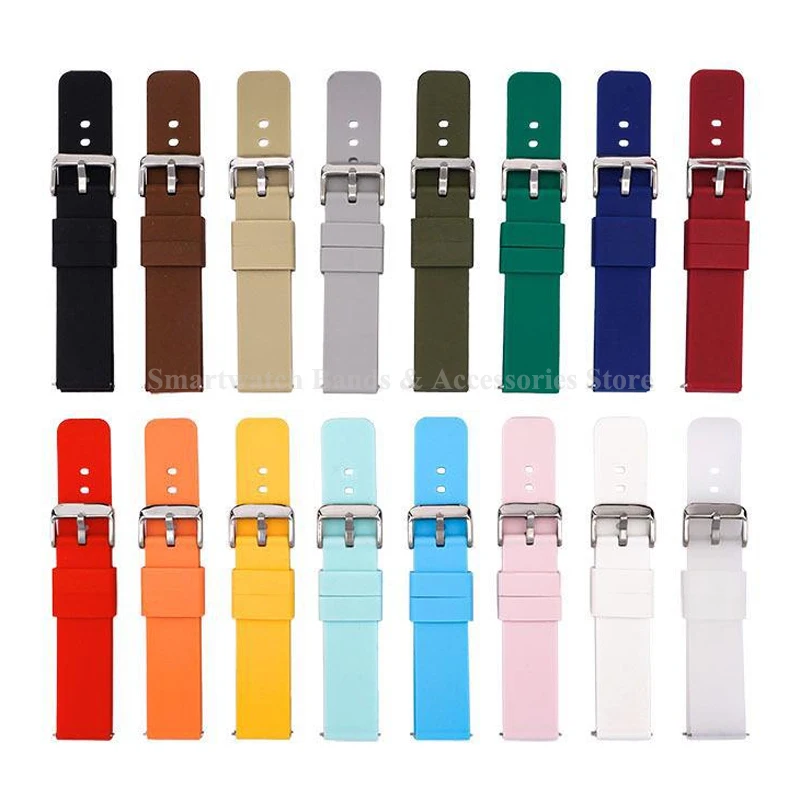 Versatile Soft Silicone Quick Release Watch Band Strap