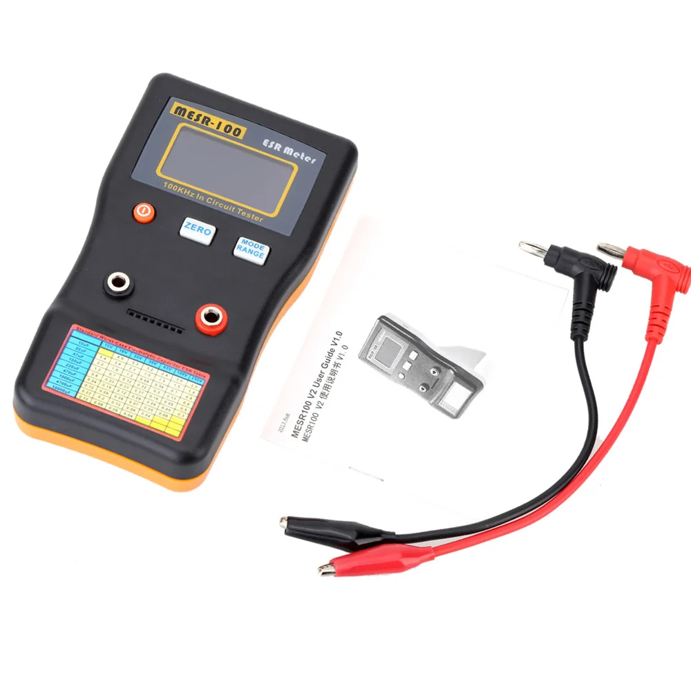 MESR-100/M6013 ESR Capacitance Ohm Meter Professional Measuring Internal Resistance Capacitor Capacitance Circuit Tester