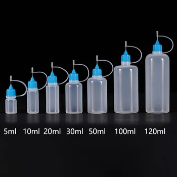 Squeezable PE Applicator Bottles with Needle Tips 1
