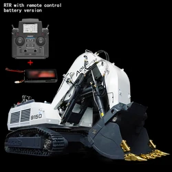 Double Pump AOUE 9150 1/14 LESU Forward Shovel RC Hydraulic Excavator Metal Heavy Remote Control Construction Digger TH22693