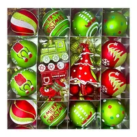 Christmas Ball Pendant Decoration Set Multi-Style Green Elves Theme Painted Christmas Tree Pendant Party Decoration balls 2026 5