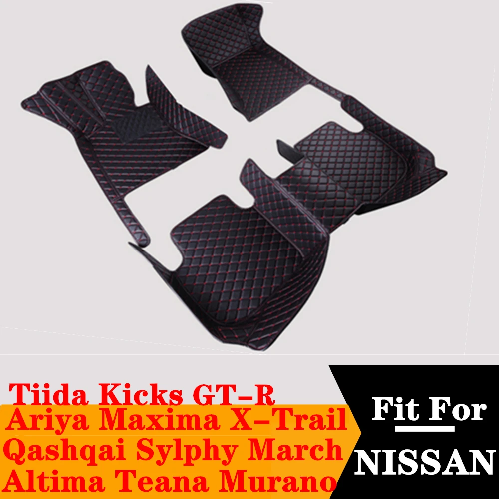 

Waterproof Car Floor Mats FloorLiner Mat For NISSAN GT-R Tiida Kicks Ariya Murano March GTR Maxima Qashqai Sylphy X-Trail Altima