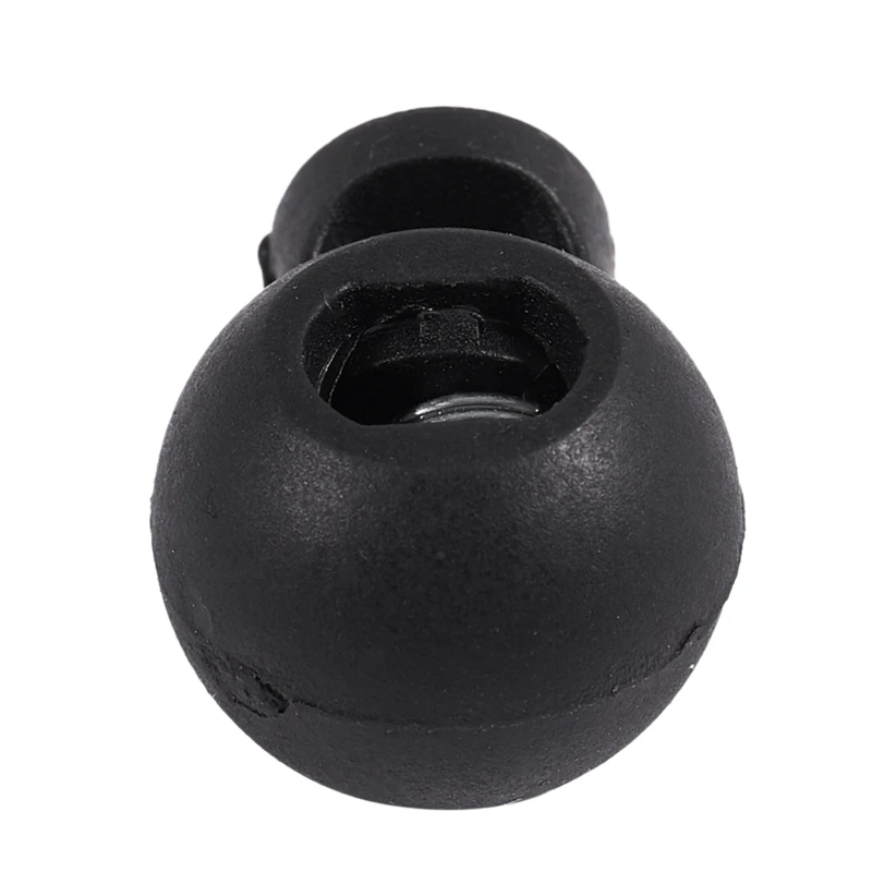 600 Piece Cord Stopper DIY Black Plastic Connector Cord Lock Stopper Switch Cover