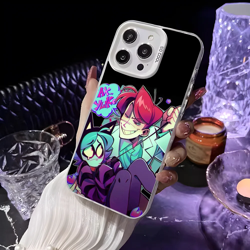 Anime P-Psychocuties Mimi Handyhülle für iPhone 16 15 14 13 12 11 Pro Max Weiß Matt Laser Metallic Aurora Funda – Detail 10