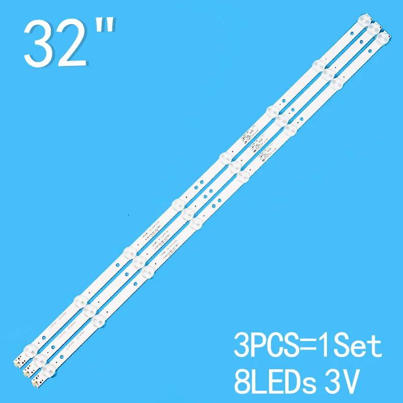 

New 3PCS/lot 610mm 6LEDs 3V For 32" TV 4708-K320WD-A2213K01 K320WD 471R1055 LE32D59 32PFL3045 4708-K320WD-A4213K01 4708 K320WD