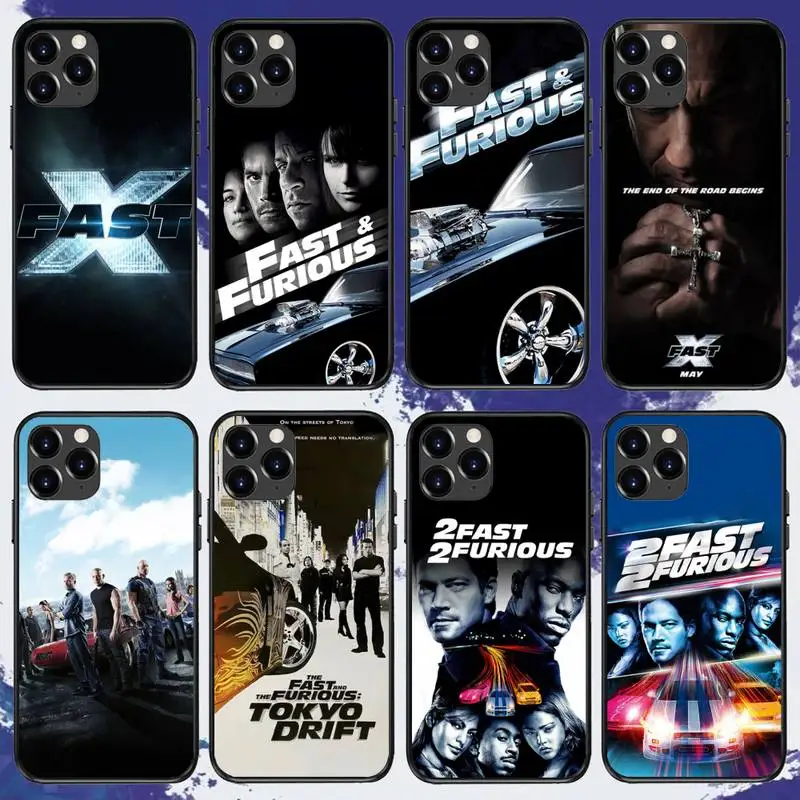 F-Fast E F-Furious Fast X Custodia Per Telefono Per Iphone 11 12 13 Mini 13 14 Pro Xs Max X 8 7 Plus Se Xr Shell