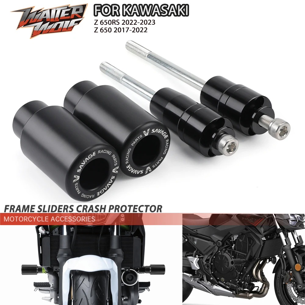 Voor Kawasaki Voor Z650RS Voor Z 650RS Voor Z650 RS 2017-2020 Motorfiets Falling Bescherming Frame Slider Kuip Guard Crash Pad Protector valbescherming (Kleur : Wit