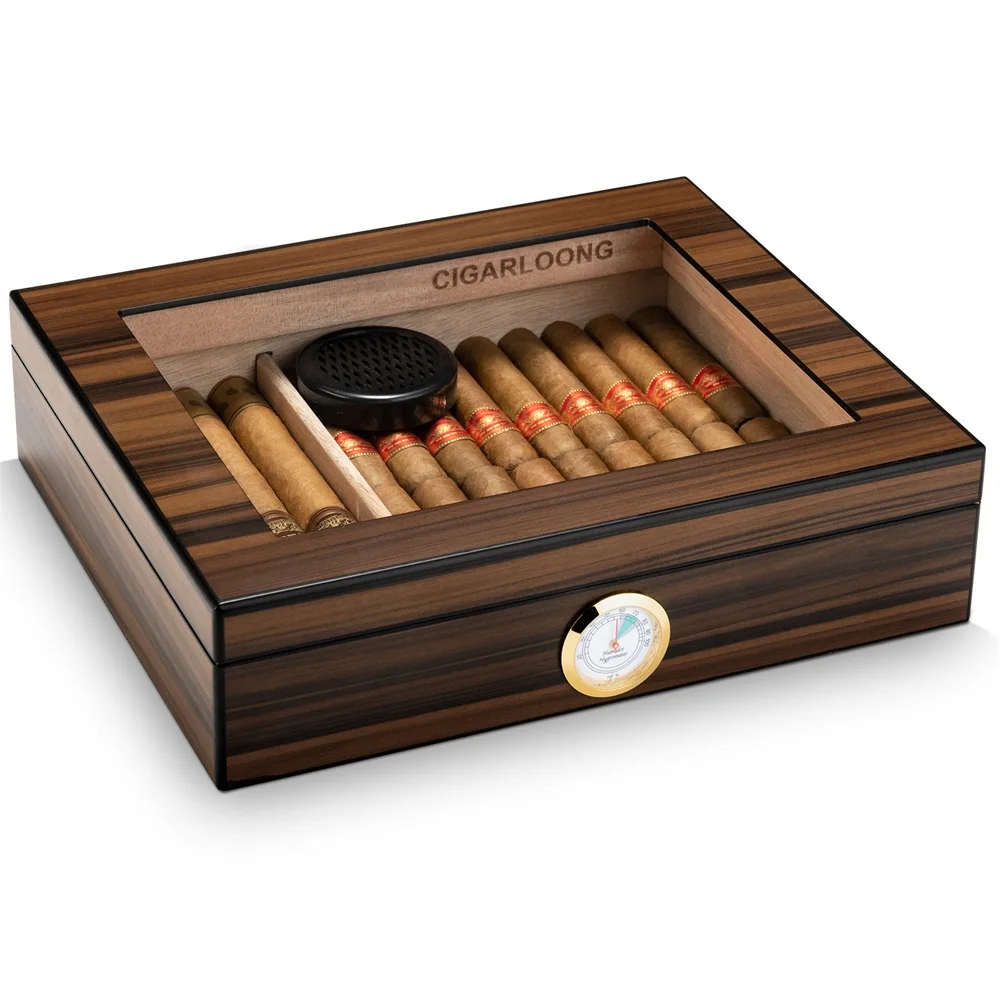 Sde423d2538264cf09cc8b8c45e61942aB Zigarrenhumidor aus spanischem Zedernholz mit großer Kapazität