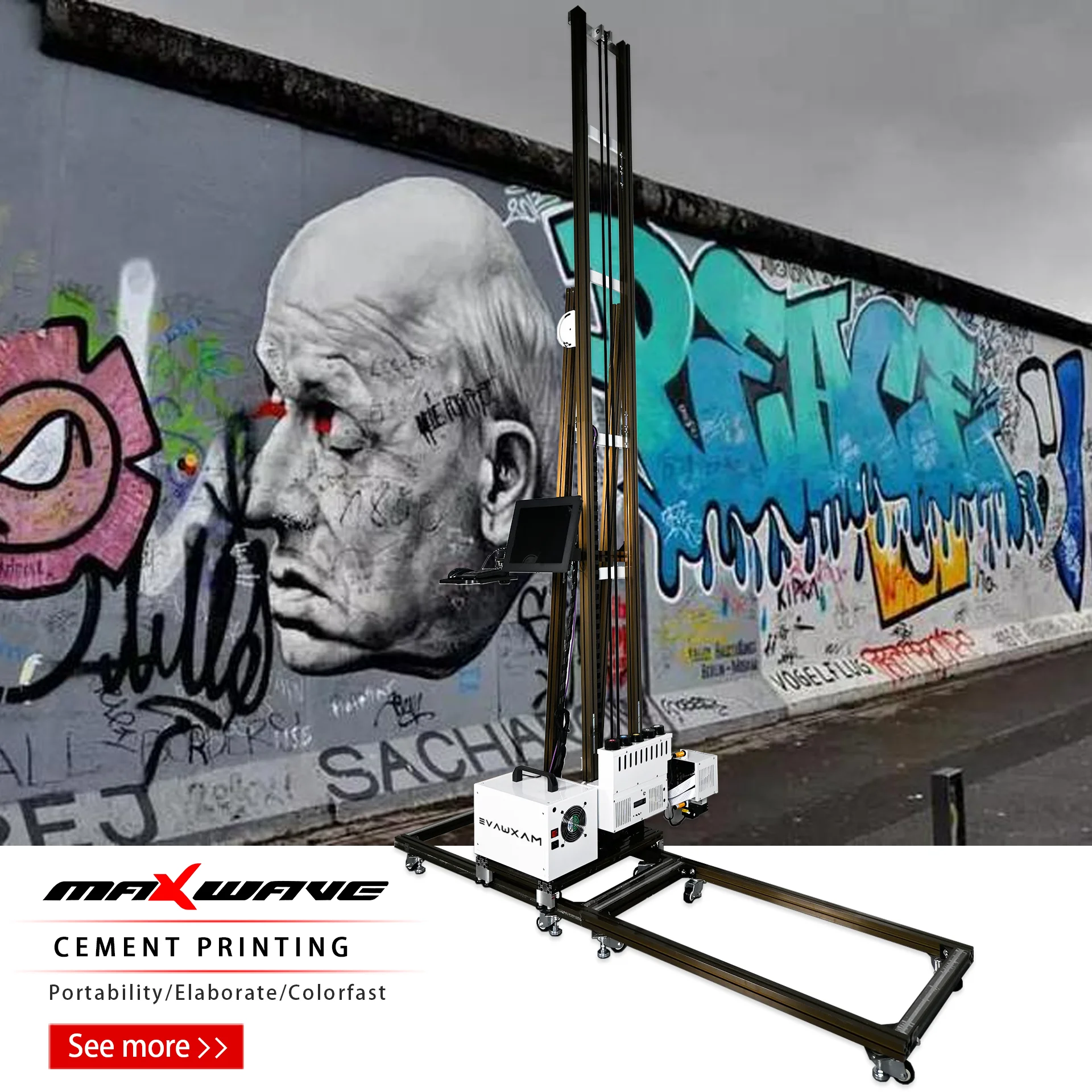 Imprimante Laser Tout-en-Un pour Usage Domestique, Machine d'Impression Murale 3D 5D 6D, Petite Logistique de Courbe d'Encre CMJN sur Carreaux de Verre, Bois, Acrylique, PVC