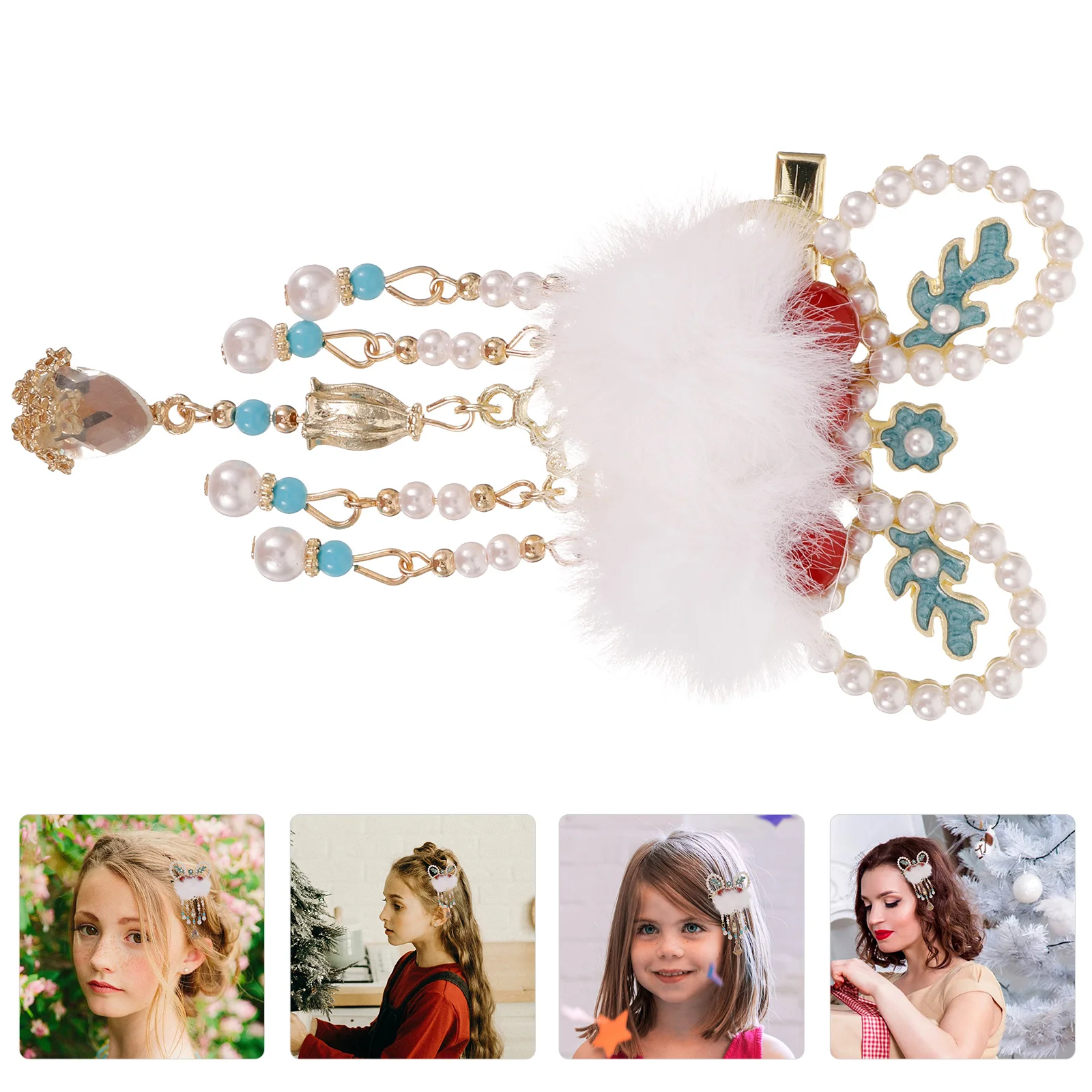 

Lion Hairpin Girl Hairpins Girls Clips Barrette Barrettes Chinese Accessories for