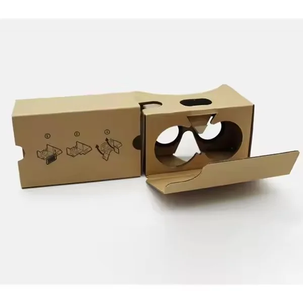 Cardboard Virtual Reality VR Headset 3D VR Glasses Box Movies for 3D Movies and Games Compatible with Android & pple