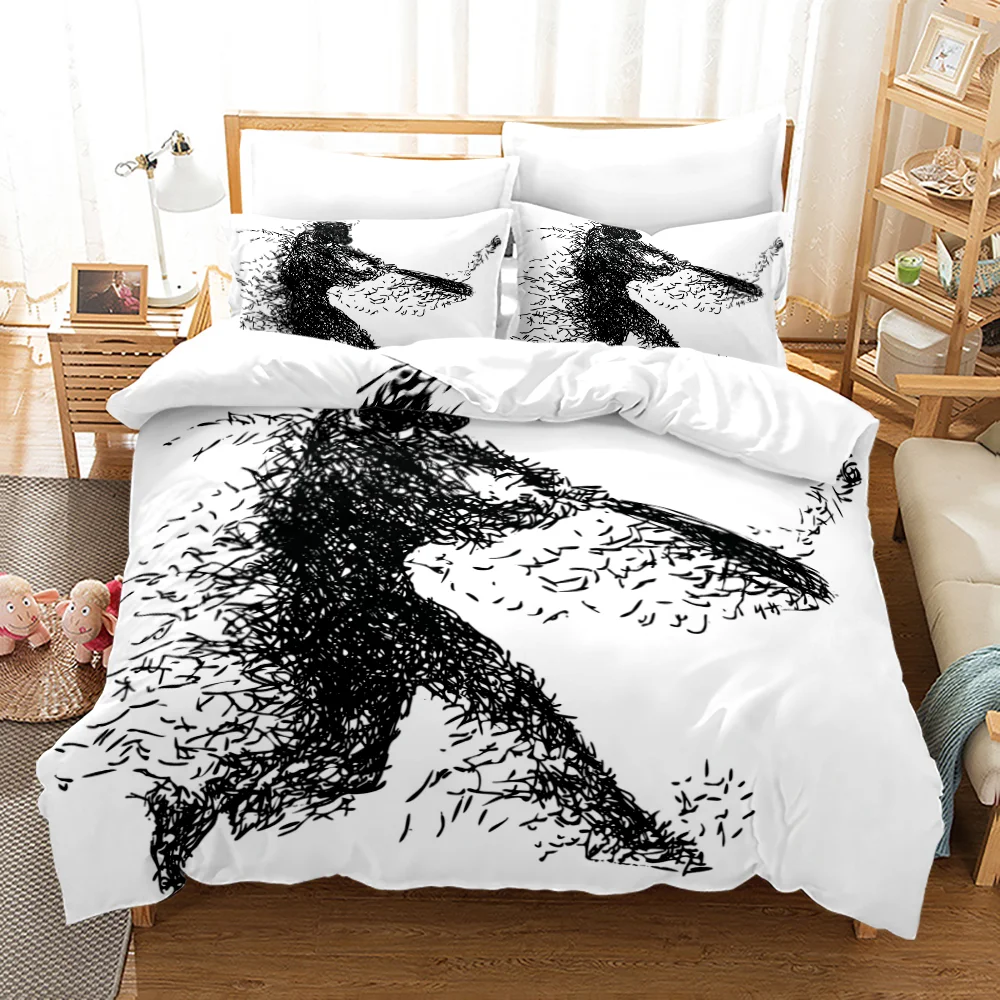 Baseball Sports Bedding Set Duvet Cover Pillowcase 100% Polyester King Size 3D Comforter Digital Printing Quilt Cover For Boys 2