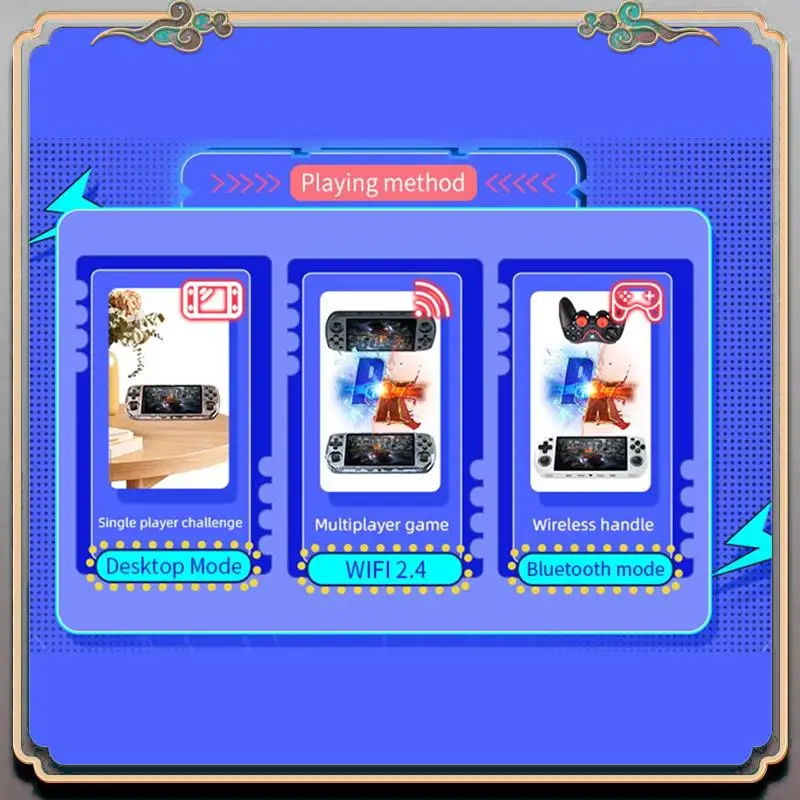 RGB10 Max3 Retro Game Console 16G+64G 5.0 Inch Handheld Video Game Console For MAME PSP N64 GBA NDS Emulator Easy To Use A