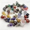 Wholesale Natural Gem Stone Quartz Crystal agate Mix Mushroom Pendant For Charms DIY Jewelry Making Necklace Accessories 20Pcs 4