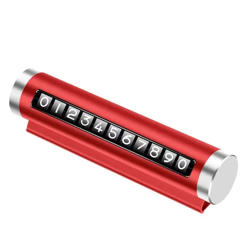 

Металлическая Автомобильная карточка для временной парковки, универсальная поворотная табличка с номером телефона, Алюминиевые наклейки, ...