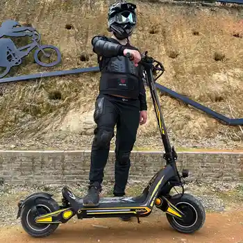 Electric Scooter with Dual Motor 46mph 80kmh Hydraulic Absorber Brake Powerful Off-road 1