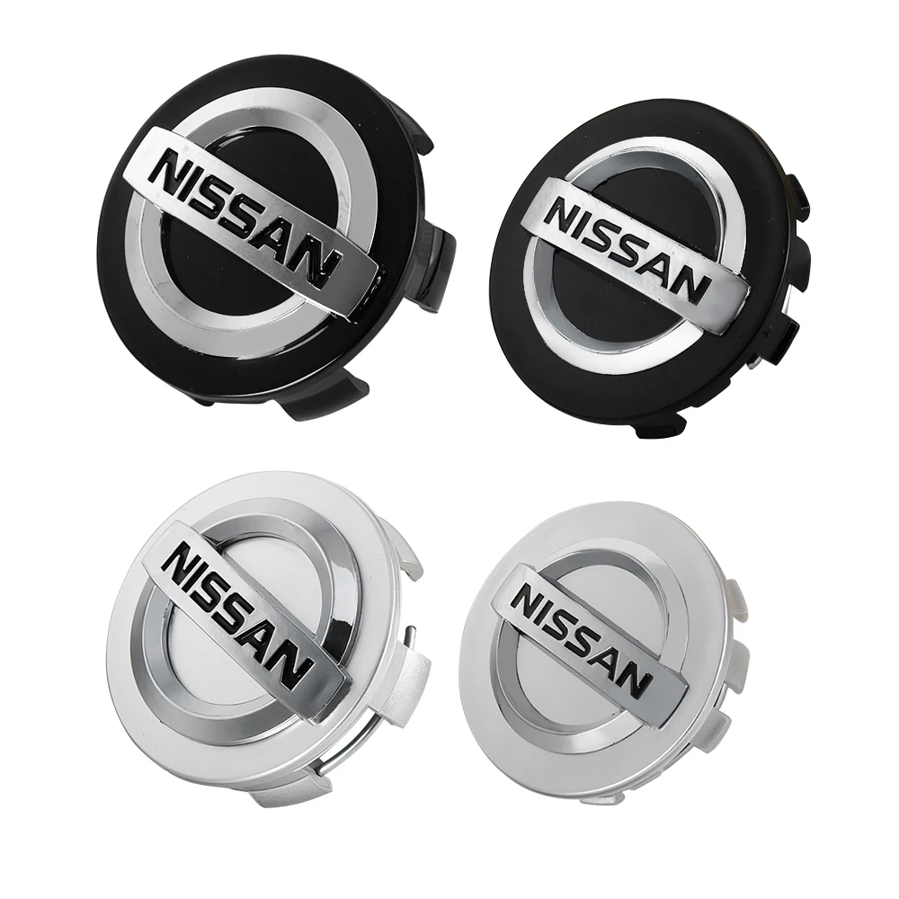 4Pcs Car Wheel Hub Caps Rims Cover Badge For Nissan X-trail Qashqai Note Juke Sentra Patrol Leaf Tiida Nismo car wheel hub covers