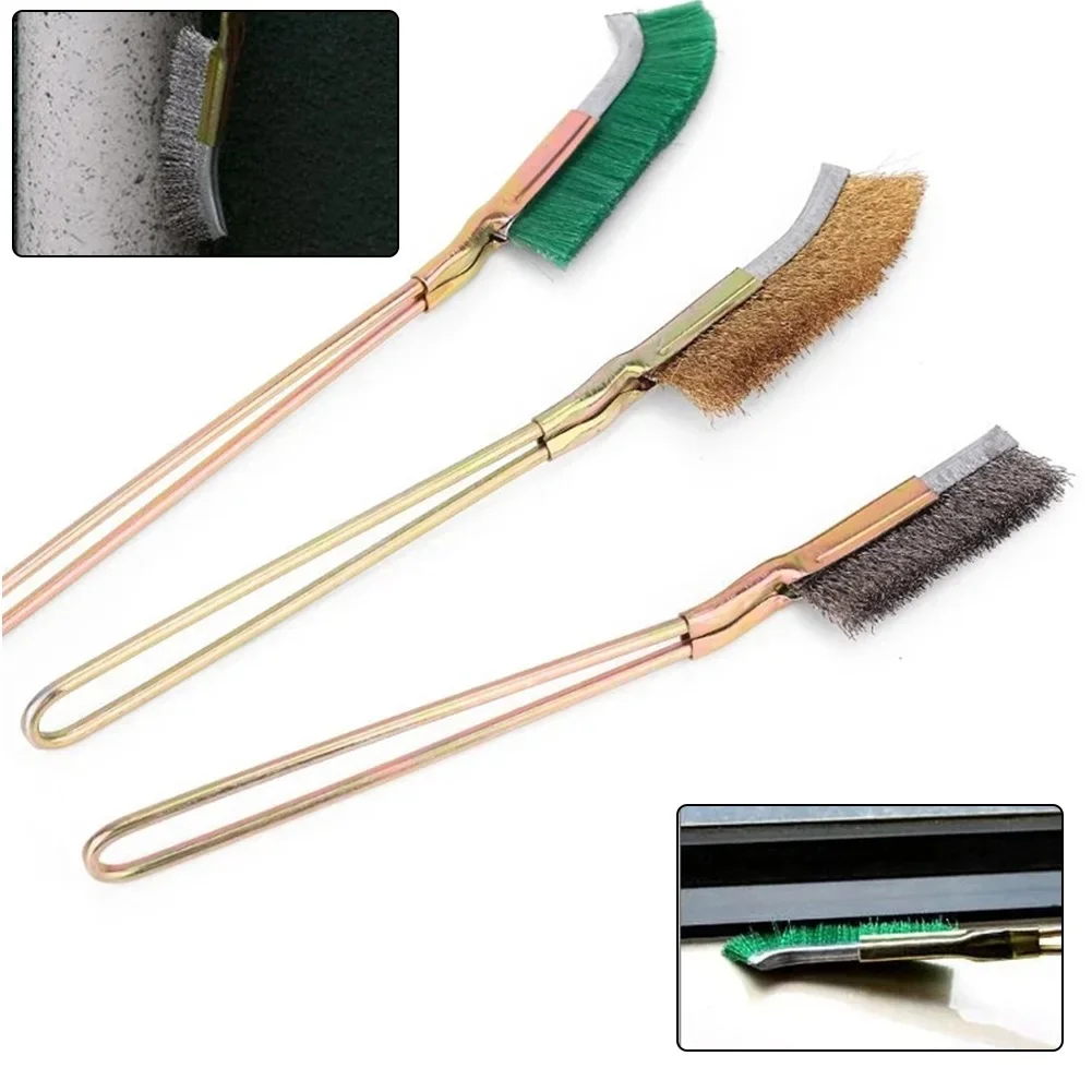 Cleaning Brush Wire Brush Wire Brush Set Cleaning Brush Set Wire Cleaning Brush Cleaning Tool Mini Brush Mini Brush Set Mini Wire Brush Brass Nylon & Steel Polishin Brushes For Rust Metal Remover Cleaning Polish Grinder Household Cleaning Hand Tool