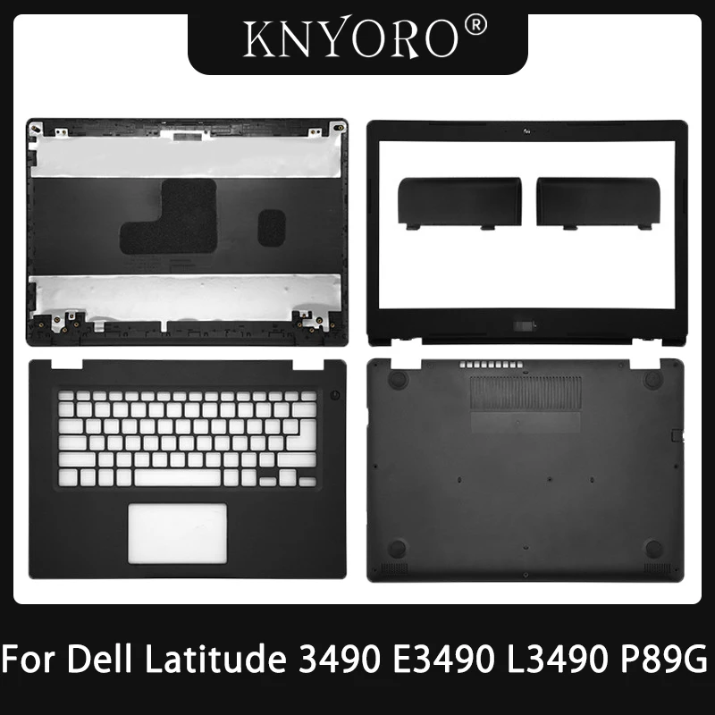 

NEW Screen Back Cover For Dell Latitude 3490 L3490 E3490 P89G Series LCD Back Cover Front Bezel Palmrest Bottom Case Hinge Cover
