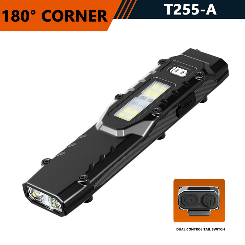 New Tactical Flashlight - Triple-Light Source, Aluminum Alloy Ultra-Thin Pen Clip, Dual Main/Side Beams for EDC & Defense
